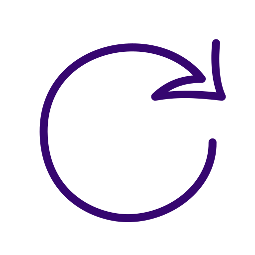 Cartoon circle arrow